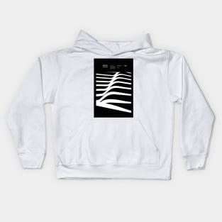 Modern Curves 09, Modern Architecture Design, minimalist Design, Modern Art, Typographic, Helvetica Kids Hoodie